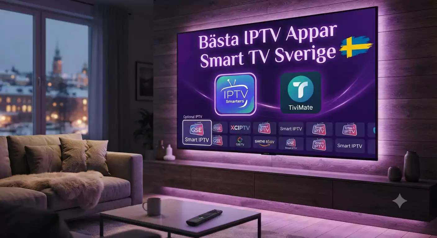 Bästa IPTV-Appar för Smart TV Sverige | IPTV Flashback 4K