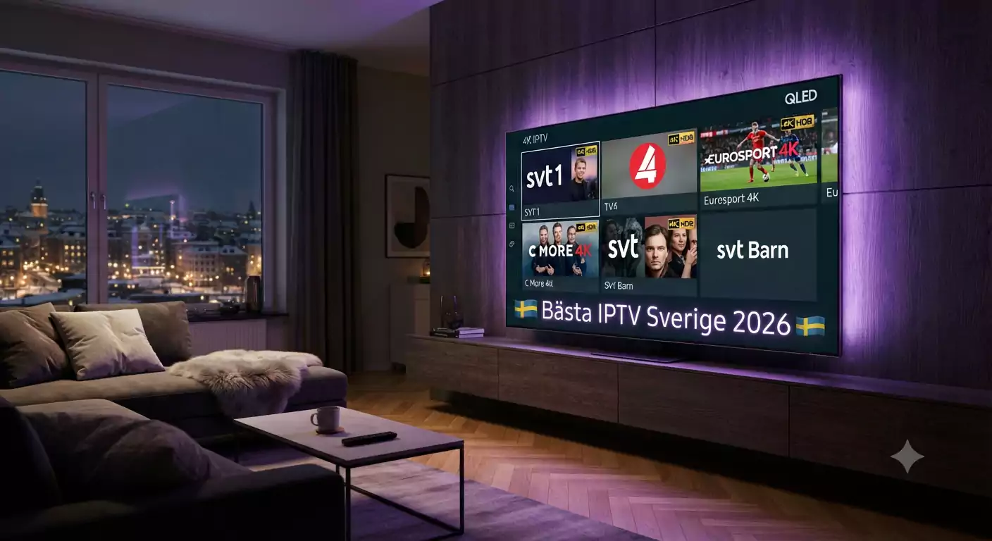 Bästa IPTV Sverige 2026 — Vår Recension | IPTV Flashback 4K