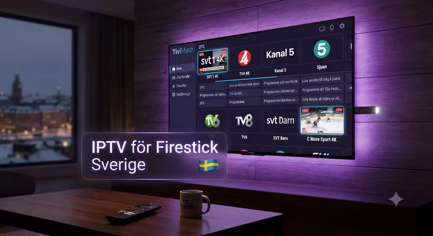 IPTV för Firestick Sverige — Guide 2026 | IPTV Flashback 4K