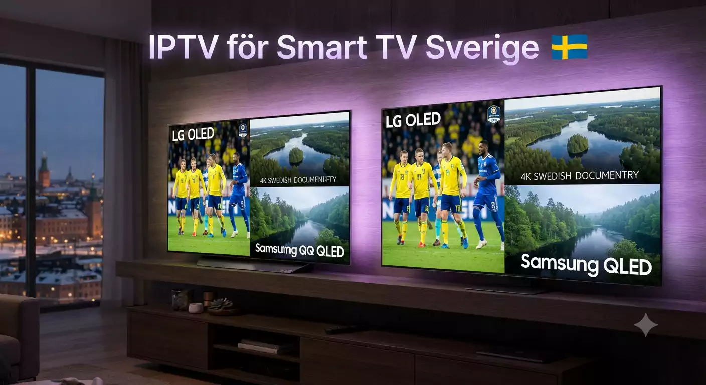 IPTV för Smart TV Sverige — Komplett Guide | IPTV Flashback 4K