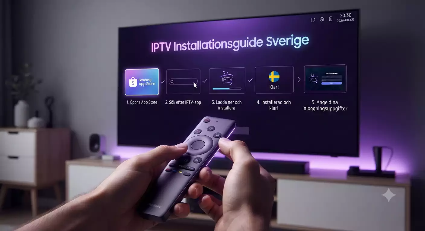 IPTV Installationsguide Sverige 2026 | IPTV Flashback 4K